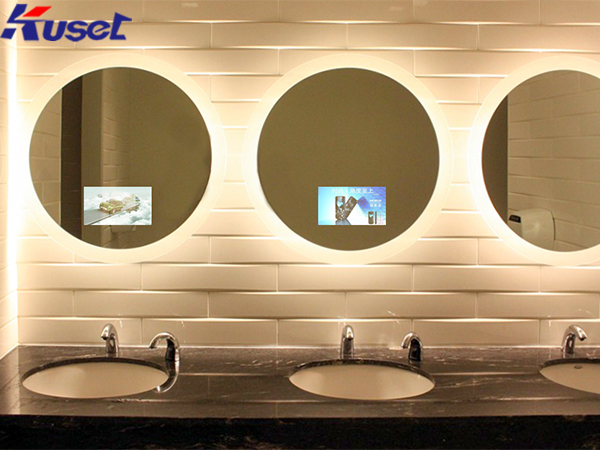 公共厕所镜子广告机 (2)